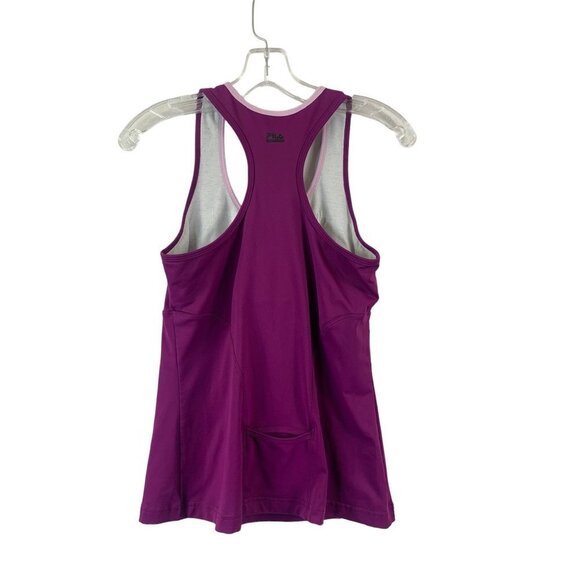Fila Women's Purple Workout Tank Top - Picture 2 of 5